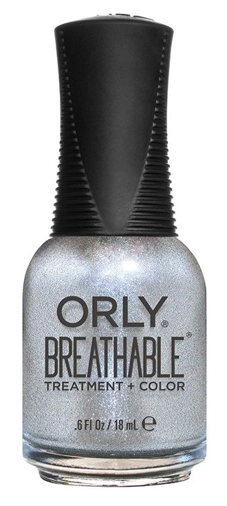 Лак + лікування ORLY Breathable Elixir сріблястий з шиммером 18 мл
