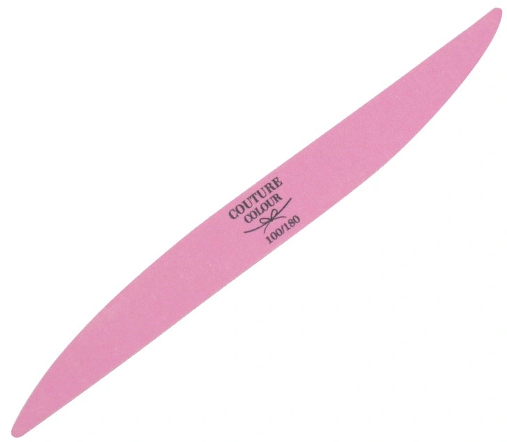 Пилка подвійний ніж Couture Colour Nail File Double Knife White Pink 100/180 грит біло-рожевий
