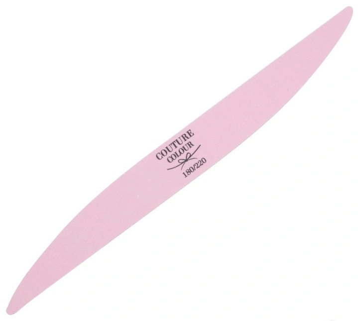 Пилка подвійний ніж Couture Colour Nail File Double Knife White Pink 180/220 грит біло-рожевий