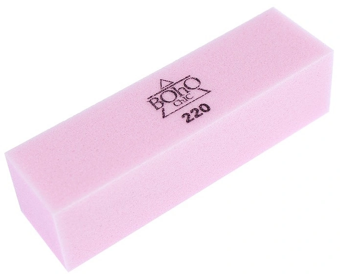 Баф брусок рожевий Boho Chic Buff Bar Pink 220/220 грит