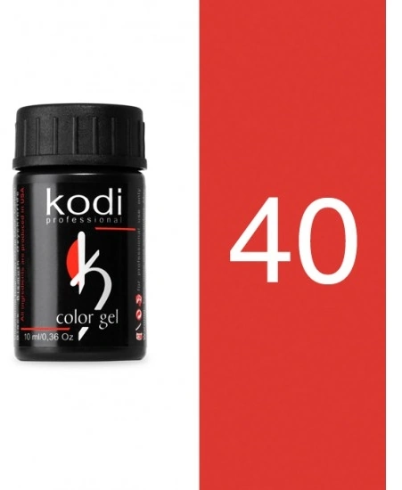 Кольоровий біогель із липким шаром Мандариновий Kodi Color Gel 10 мл №40