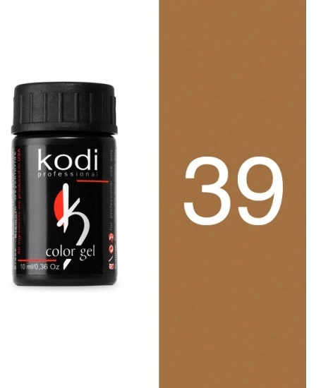 Кольоровий біогель з липким шаром Яскраве золото Kodi Color Gel 10 мл №39