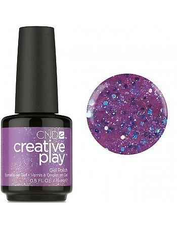 Уцінка! Гель-лак CND Creative Play 475 Positively Plumsy 15 мл Discount фіолетовий, з блискітками