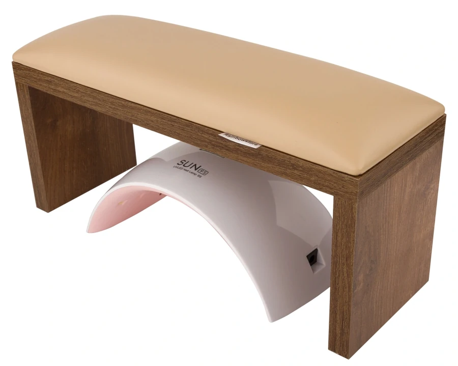 Підлокітник для манікюру на коричневих ніжках Rainbowstore Manicure Armrest on Brown Legs Coffee Milk кава з молоком