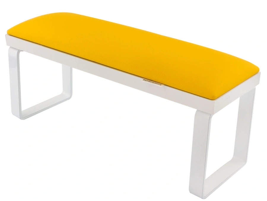 Rainbowstore Manicure Armrest Loft White Legs Yellow жовтий