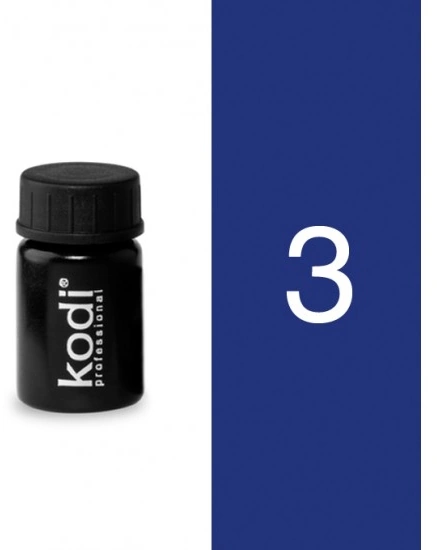 Кольоровий біогель із липким шаром Насичений синій Kodi Color Gel 4 мл №3