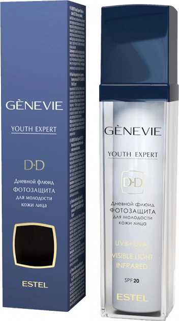 Денний флюїд-фотозахист Estel Professional Genevie Youth Expert SPF 20 25+ 50 мл