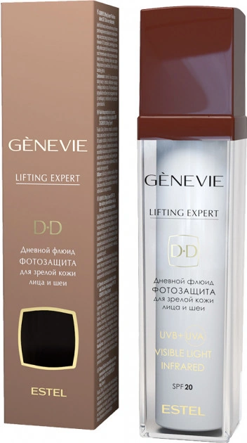 Денний флюїд-фотозахист для обличчя Estel Professional Genevie Lifting Expert SPF 20 45+ 50 мл
