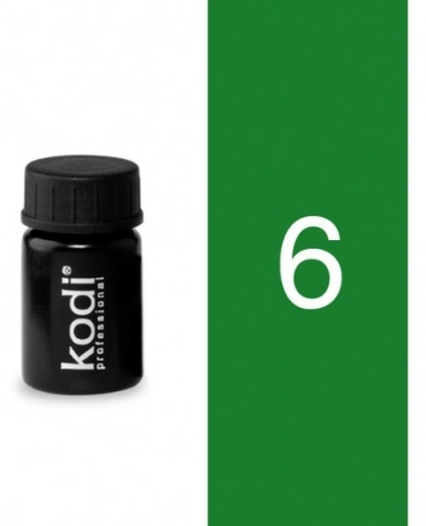 Кольоровий біогель із липким шаром Зелений Kodi Color Gel 4 мл №6