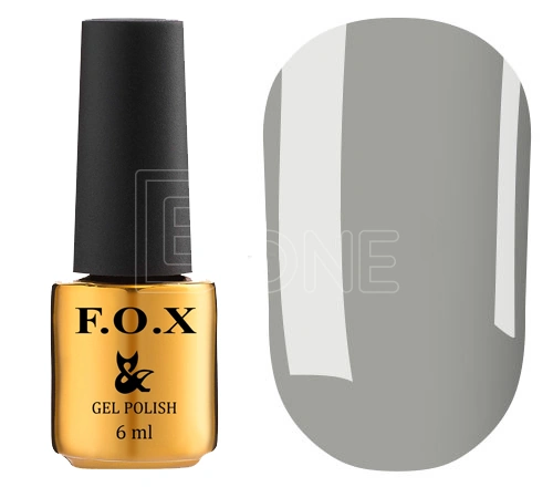 Гель-лак FOX Gel-polish Love Song 554 сірий, емаль 6 мл