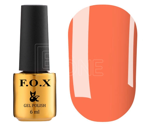 Гель-лак FOX Gel-polish Love Song 555 яскравий кораловий, емаль 6 мл