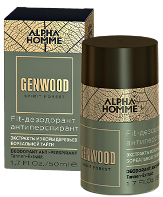 Fit-дезодорант антиперспірант Estel Professional Alpha Homme Genwood Fit 50 мл