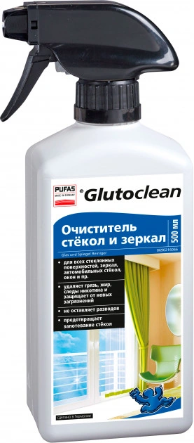 Очисник скла та дзеркал Glutoclean Glas und Spiegel Reiniger 500 мл