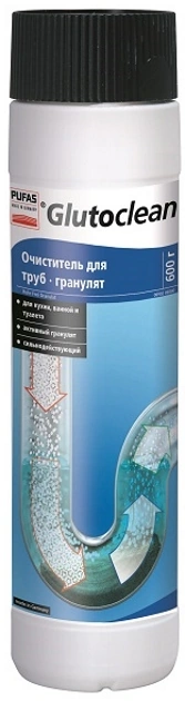 Очищувач для труб гранулят Glutoclean Rohr Frei Granulat 600 г