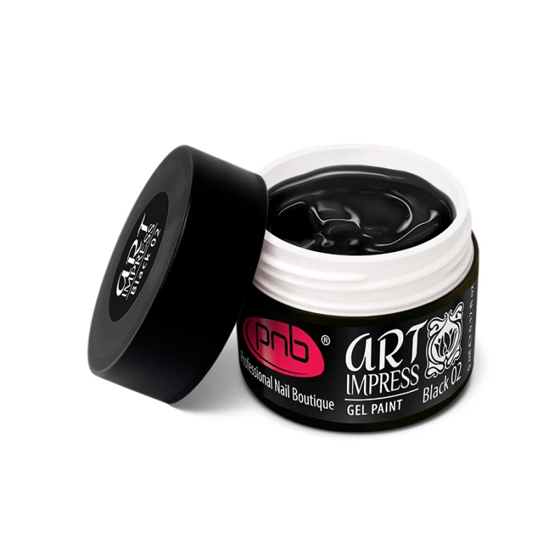 Гель-фарба "Арт Імпрес" PNB Art Impress Gel Paint 02 Black чорний 5 мл