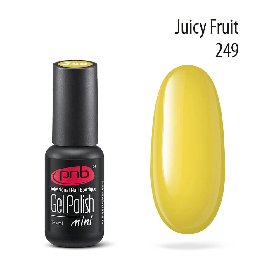Гель-лак PNB №249 Juicy Fruit жовто-жовтогарячий 8 мл