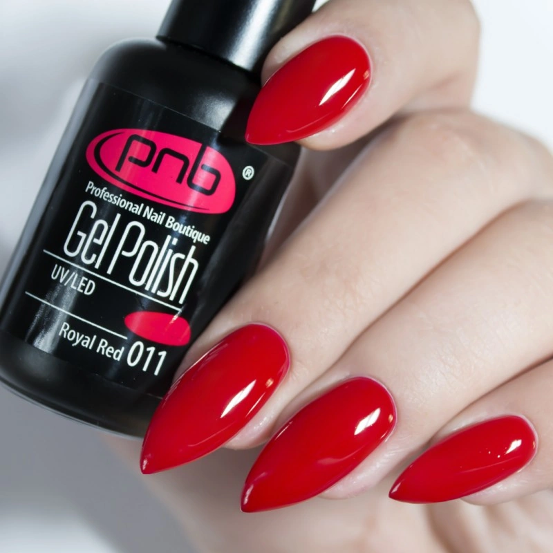 Гель-лак PNB Mini №011 Royal Red темно-червоний, емаль 4 мл