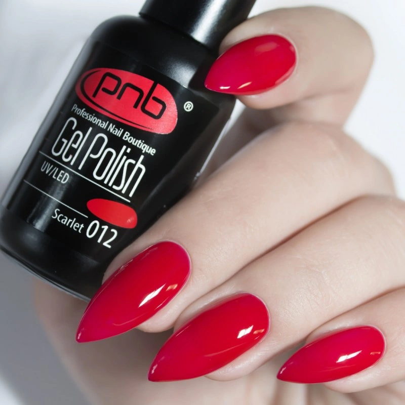 Гель-лак PNB Mini №012 Scarlet червоний, емаль 4 мл