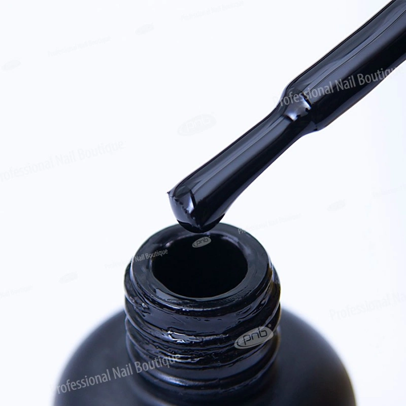 Гель-лак PNB Mini №023 Dark Black чорний, емаль 4 мл
