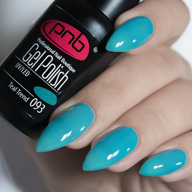 Гель-лак PNB Mini №093 Teal Trend бірюзовий, емаль 4 мл