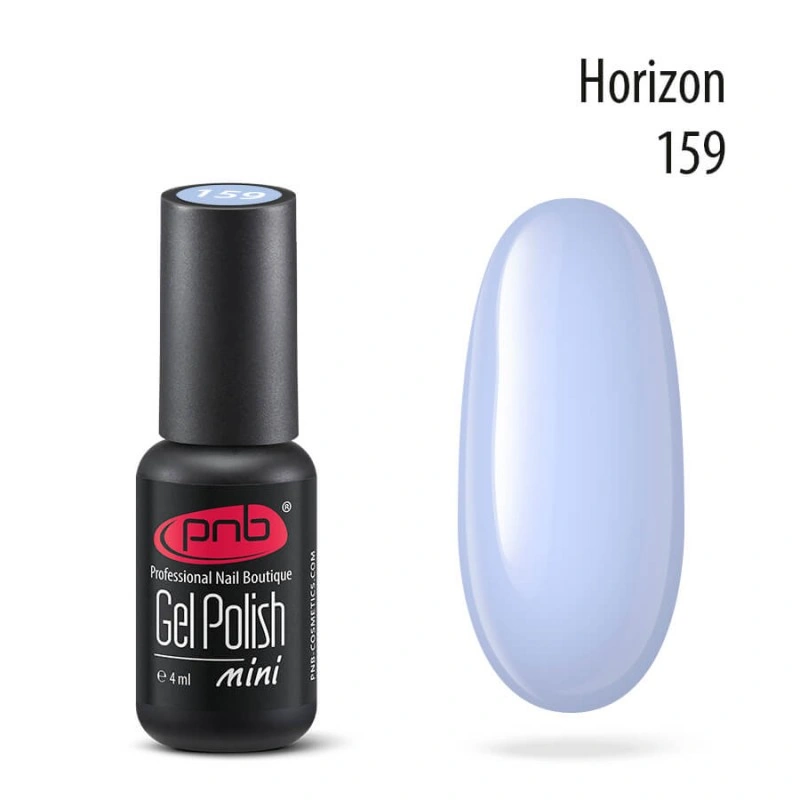 Гель-лак PNB Mini №159 Horizon світло-блакитний, емаль 4 мл