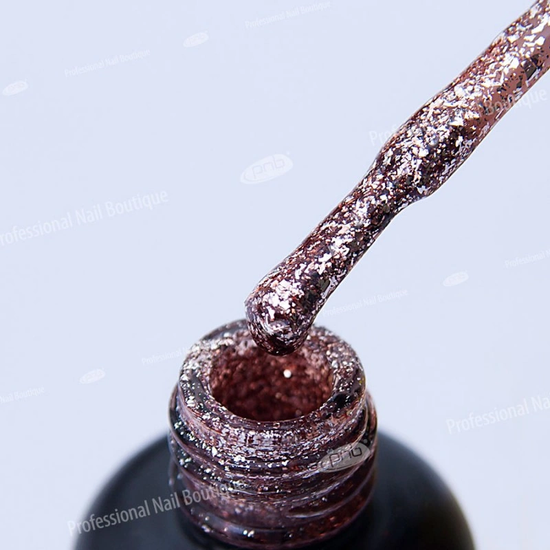 Гель-лак PNB Mini №182 Copper мідний з глітером 4 мл