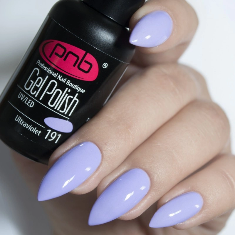 Гель-лак PNB Mini №191 Ultraviolet васильково-бузковий, емаль 4 мл