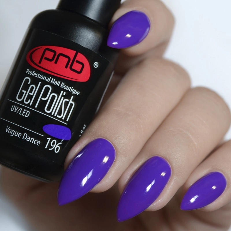 Гель-лак PNB Mini №196 Vogue Dance фіалковий, емаль 4 мл