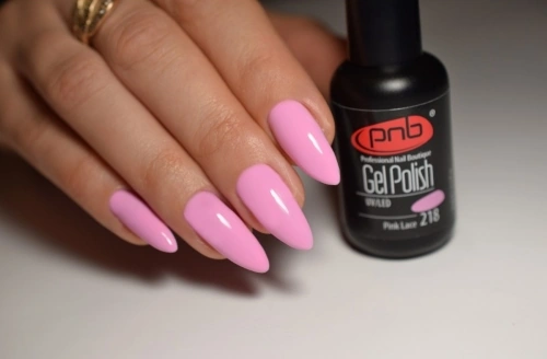 Гель-лак PNB Mini №218 Pink Lace лилово-рожевий, емаль 4 мл