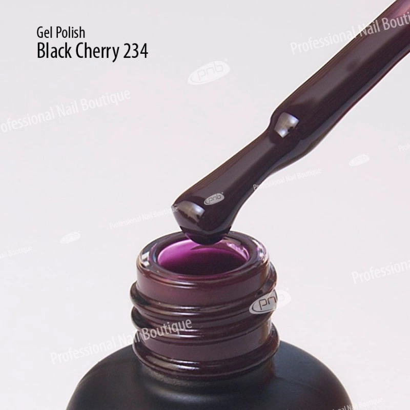 Гель-лак PNB Mini №234 Black Cherry гнила вишня, емаль 4 мл