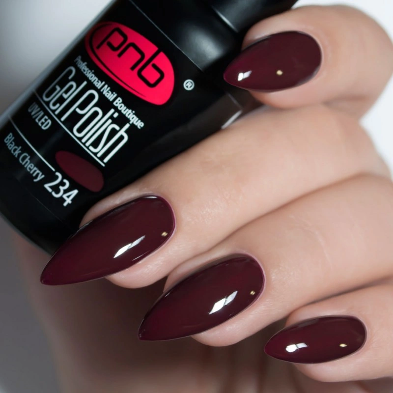 Гель-лак PNB Mini №234 Black Cherry гнила вишня, емаль 4 мл