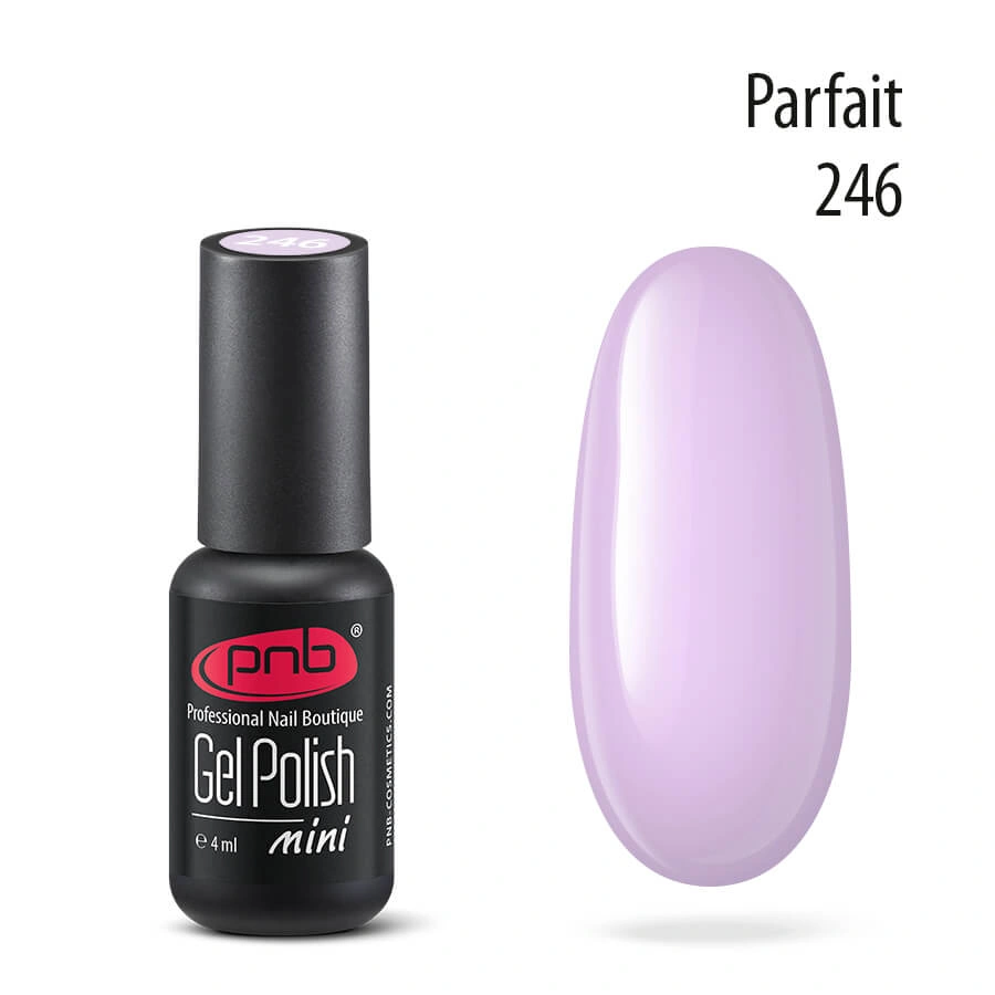 Гель-лак PNB Mini №246 Parfait лилово-бузковий, емаль 4 мл
