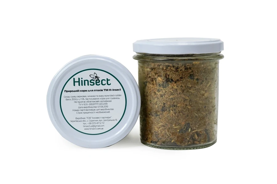 Їжа для диких птахів Hinsect Природний корм для птахів 250 г