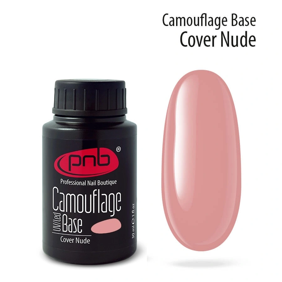 Камуфлююча каучукова база PNB UV/LED Camouflage Base Cover Nude нюдова 30 мл