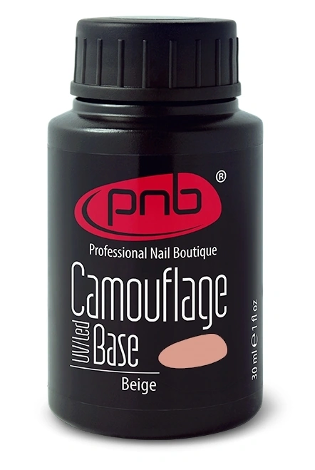 Камуфлююча каучукова база PNB UV/LED Camouflage Base Beige бежева 30 мл