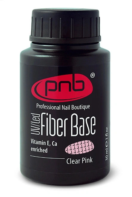 Файбер база PNB UV/LED Fiber Base Clear Pink прозоро-рожева 30 мл