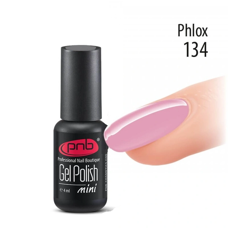 Гель-лак PNB Mini №134 Phlox рожево-ліловий, емаль 4 мл