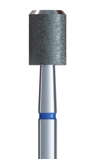 Фреза алмазна циліндр із бічним напиленням Kodi Diamond Nozzle П№19 v104.157SR.524.050 синя, середній абразив 5.0 мм