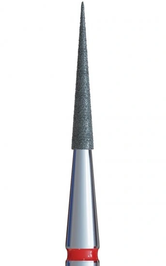 Фреза алмазна конус гострий Kodi Diamond Nozzle П№22 v104.165.514.014 червона, м`який абразив 1.4 мм