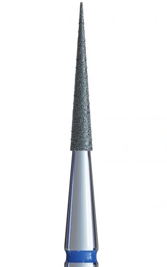 Фреза алмазна конус гострий Kodi Diamond Nozzle П№23 v104.165.524.014 синя, середній абразив 1.4 мм