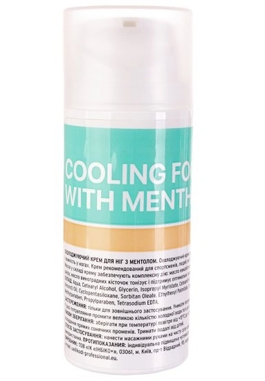 Охолоджуючий крем для ніг з ментолом Kodi Menthol Cooling Foot Cream 100 мл