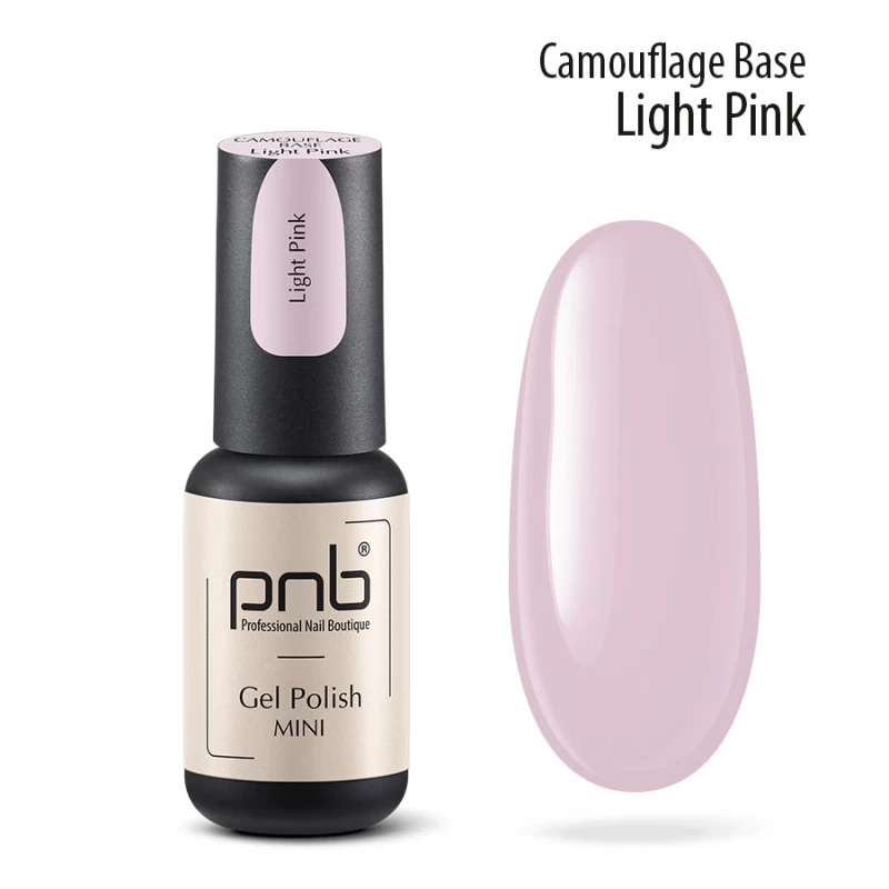 Камуфлююча каучукова база PNB Camouflage Base Light Pink світло-рожева 4 мл