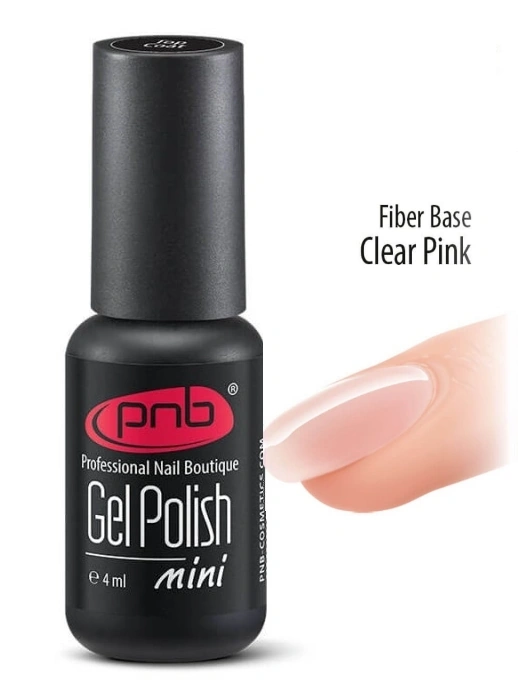 Файбер база PNB Fiber Base Clear Pink прозоро-рожева 4 мл