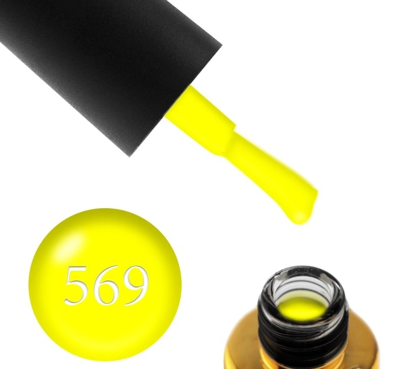 Гель-лак FOX Gel Polish Drinks №569 Lemonade лимонний, емаль 6 мл
