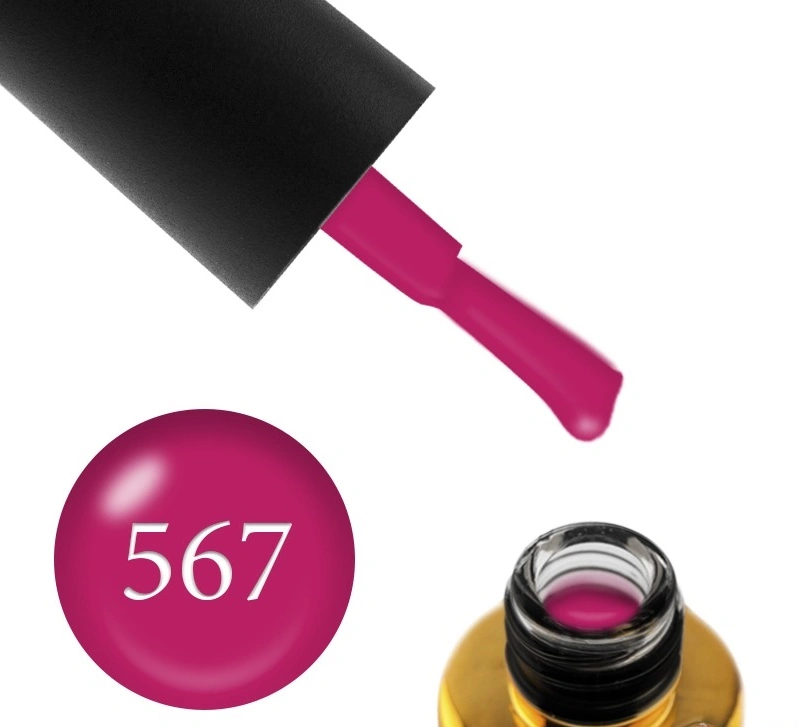 Гель-лак FOX Gel Polish Drinks №567 Gin малиновий, емаль 6 мл