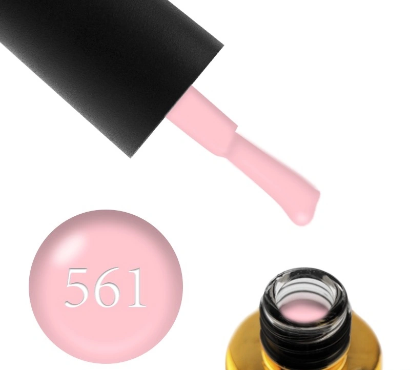 Гель-лак FOX Gel Polish Drinks №561 Champagne ніжно-рожевий, емаль 6 мл