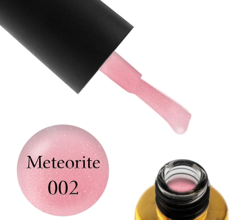 База камуфлююча для гель-лаку FOX Cover Base Meteorite 002 рожева з шиммером 12 мл