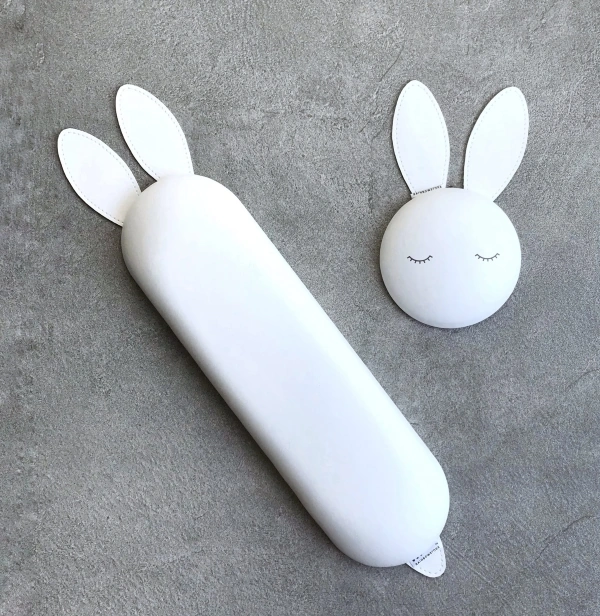 Підлокітник для манікюру Заєць Rainbowstore Armrest Rabbit White білий