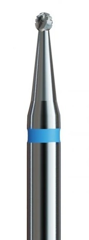 Фреза твердосплавна куля з поперечною насічкою Kodi Carbide Nozzle П№4 c500.104.697.002.012 синя, середній абразив 1.2 мм