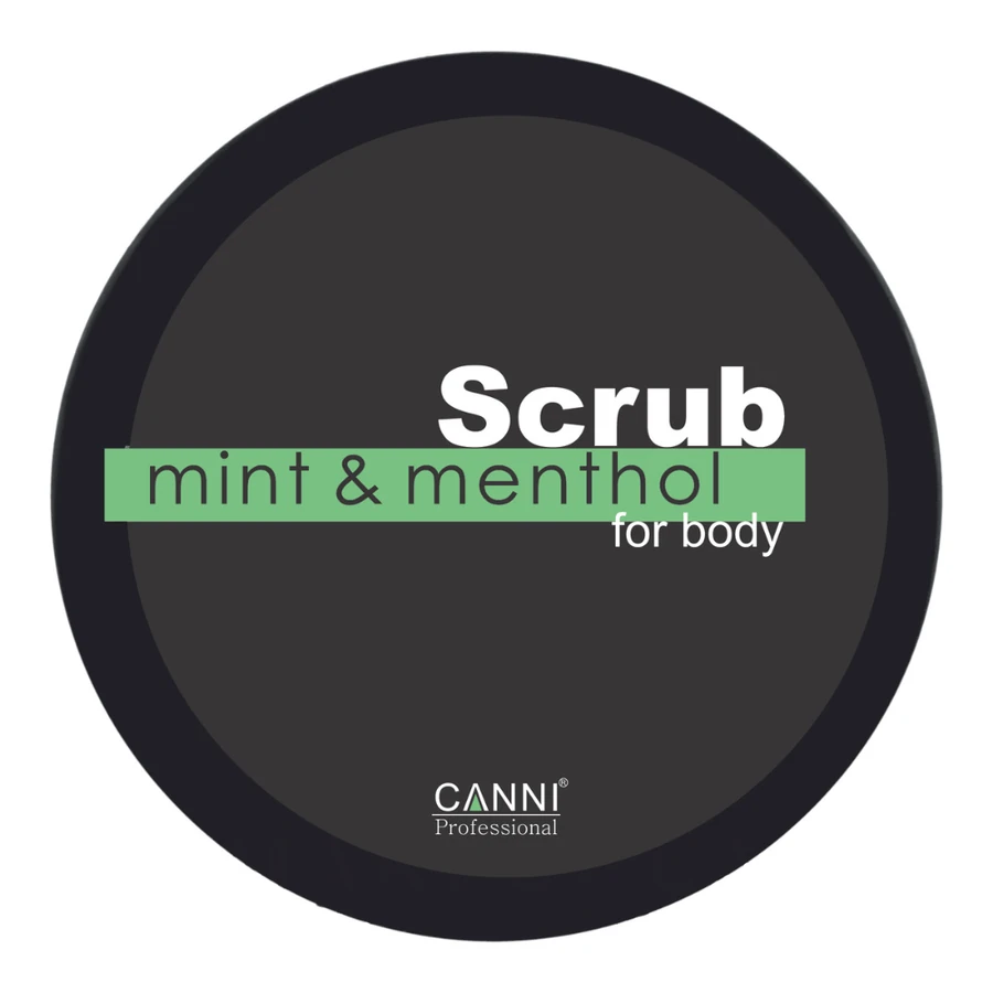 Сольовий відновлювальний скраб Canni Sea Salt Scrub Mint and Menthol М&rsquo;ята та ментол 315 г / 250 мл